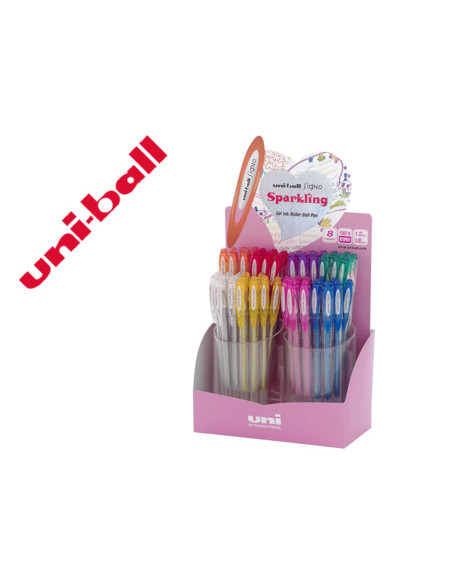 UNIBALL ROLLERBALL SIGNO UM-120SP/4D 1.0MM COLORES SURTIDOS EXPOSITOR 48 UD