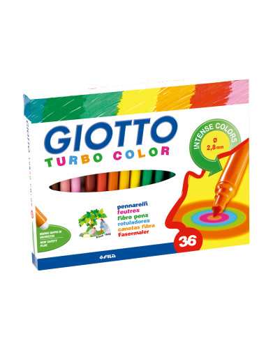 GIOTTO ROTULADORES TURBO COLOR SURTIDOS ESTUCHE 36 UD