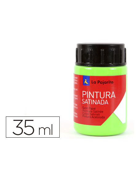 LA PAJARITA TÉMPERA ESCOLAR BOTE DE 35ML SATINADA VERDE VIVO L-17