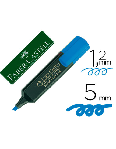 FABER CASTELL MARCADOR FLUORESCENTE TEXTLINER 48 AZUL