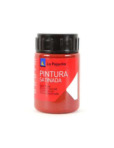 LA PAJARITA TÉMPERA ESCOLAR BOTE DE 35ML SATINADA  ROJO OXIDO L-08