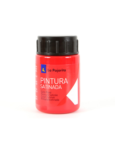 LA PAJARITA TÉMPERA ESCOLAR BOTE DE 35ML SATINADA ROJO BERMELLON L-07