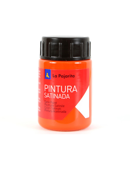 LA PAJARITA TÉMPERA ESCOLAR BOTE DE 35ML SATINADA NARANJA L-06