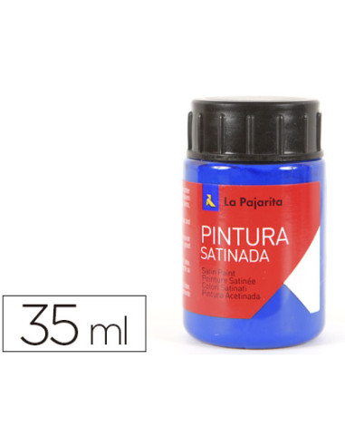 LA PAJARITA TÉMPERA ESCOLAR BOTE DE 35ML SATINADA AZUL INTENSO L-12