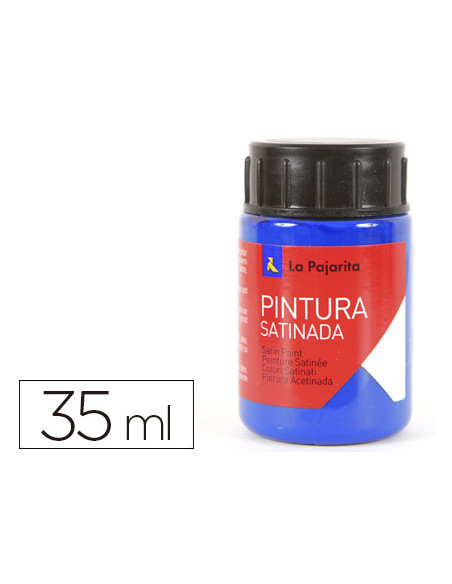 LA PAJARITA TÉMPERA ESCOLAR BOTE DE 35ML SATINADA AZUL INTENSO L-12