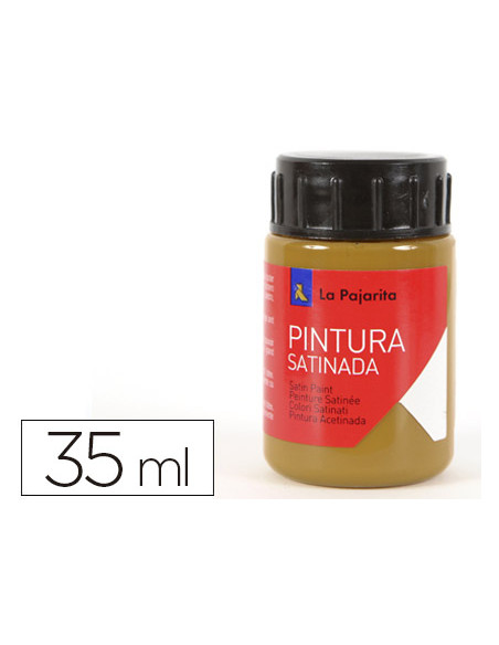 LA PAJARITA TÉMPERA ESCOLAR BOTE DE 35ML SATINADA MARRON SOMBRA TOSTADA L-15