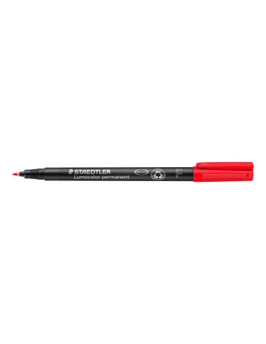 STAEDTLER ROTULADOR PERMANENTE LUMOCOLOR 318-2 F ROJO