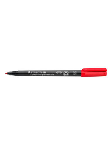 STAEDTLER ROTULADOR PERMANENTE LUMOCOLOR 317-2 M ROJO