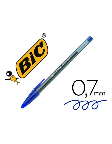 BIC BOLÍGRAFO CRISTAL EXACT ULTRA FINE AZUL - CAJA DE 20U -