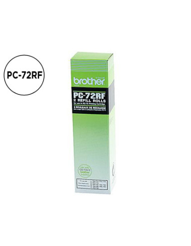 BROTHER CINTA DE TRANSFERENCIA TÉRMICA NEGRO T-72/74/76/78/84/94/96/104/106 (2 BOBINAS) 2 X 144