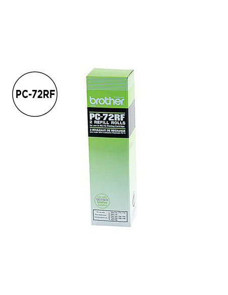 BROTHER CINTA DE TRANSFERENCIA TÉRMICA NEGRO T-72/74/76/78/84/94/96/104/106 (2 BOBINAS) 2 X 144