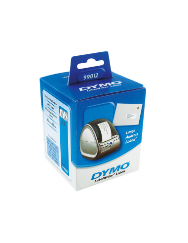 DYMO ETIQUETAS DE TRANSFERENCIA TERMICA LABEL WRITER 99012, NEGRO SOBRE BLANCO DE 36X89MM (A X L), PARA DIRECCIONES GRANDES. ...