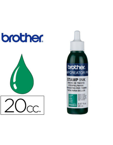 BROTHER TINTA PARA REENTINTADO VERDE 20CC (UNIDAD)