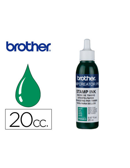 BROTHER TINTA PARA REENTINTADO VERDE 20CC (UNIDAD)