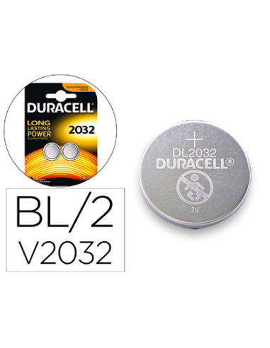 DURACELL PILA ESPECIAL CR2032 DE BOTÓN LITIO 3V BLISTER + 50% EXTRA LIFE