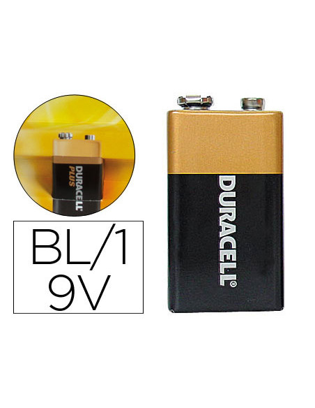 DURACELL PILAS PLUS POWER 6LR61 ALCALINAS 9V PACK-1