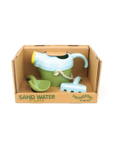 Set de playa vikingtoys ecoline ecologico y reciclable 3 piezas