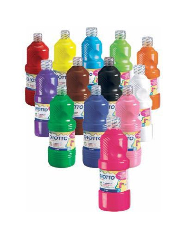 GIOTTO TÉMPERA ESCOLAR LAVABLE MAGENTA BOTELLA 500 ML