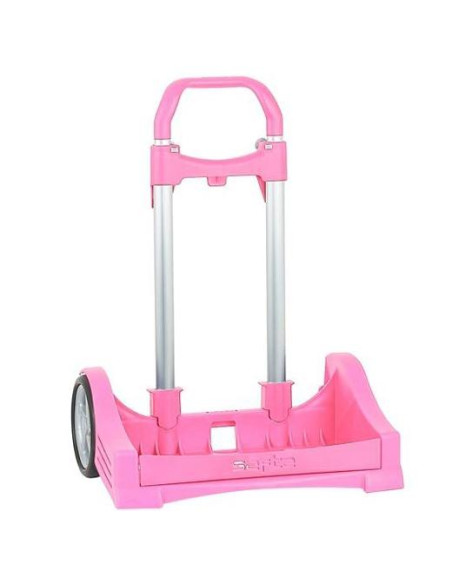 SAFTA CARRO PORTAMOCHILAS EVOLUTION P.673C TROLLEY ROSA CLARO