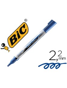 Rotulador bic velleda liquid pocket punta redonda 2,2 mm azul