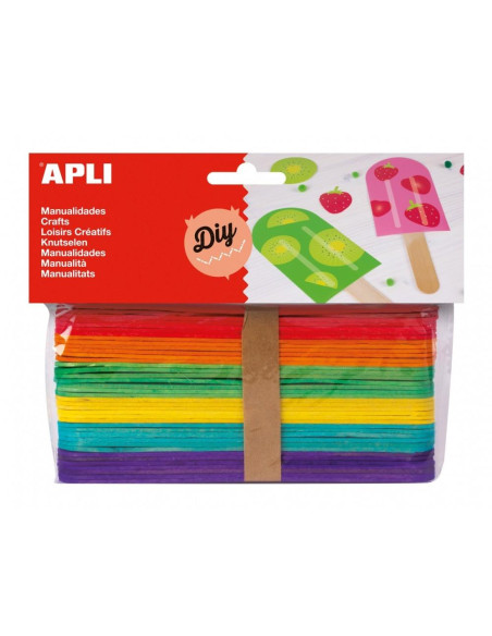 APLI PALO DE POLO 150X18MM COLORES SURTIDOS -40U-