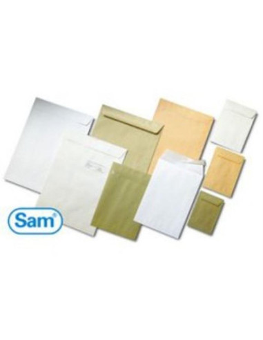 SAM BOLSA SALARIOS SIL-K3 AUTOADHESIVO CON TIRA DE SILICONA 120X170 70 GRAMOS OFFSET KRAFT 1000 SOBRES