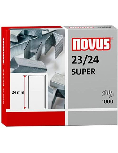 NOVUS GRAPAS SUPER 23/24 PARA GRAPADORAS DE GRUESOS CAJA 1000 UD