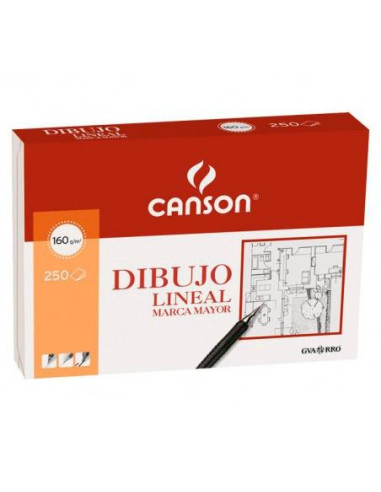 CANSON PACK PAPEL GUARRO BASIK A3 LISO 160GR -250 HOJAS-