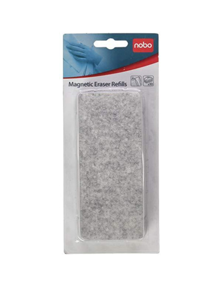 NOBO RECAMBIO PARA BORRADOR MAGNÉTICO REF. 34533421 PACK DE 10UD