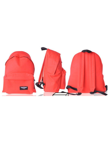 MOCHILA ECO GRANDE 43X35X24CM CREMALLERA ROJO