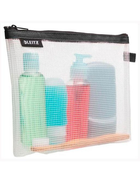 LEITZ BOLSITA WOW HIGIÉNICA LAVABLE CREMALLERA 17X24 CM FONDO EXTENSIBLE NEGRO