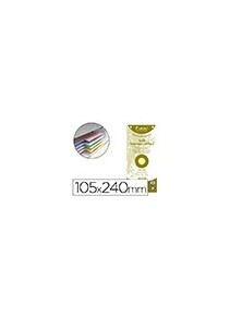 Separador exacompta cartulina de 180 gr juego de 100 separadores 105x240 mm con 2 taladros color amarillo