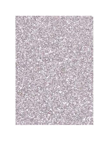 FAMA GOMA EVA 50X70 2MM GLITTER PLATA