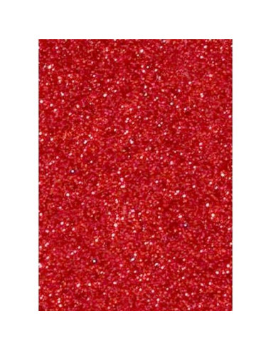 FAMA GOMA EVA 50X70 2MM GLITTER ROJO