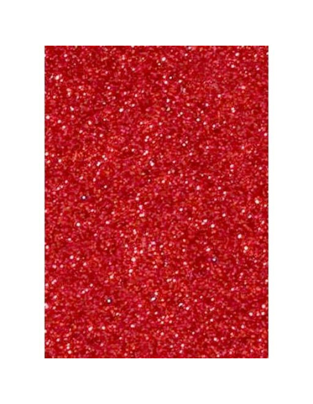 FAMA GOMA EVA 50X70 2MM GLITTER ROJO