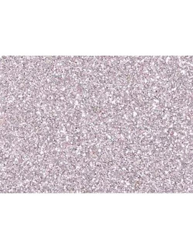 FAMA GOMA EVA 20X30 2MM GLITTER PLATA