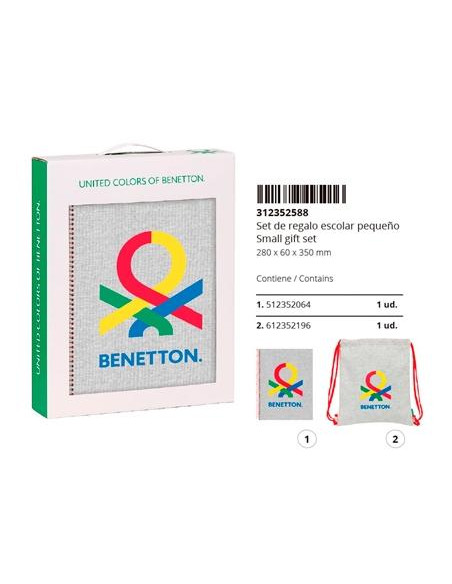 SAFTA SET DE REGALO PEQUEÑO BENETTON POP