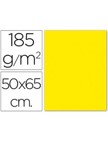 Cartulina guarro amarillo canario 50x65 cm 185 gr