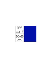 Cartulina guarro azul ultramar -50x65 cm -185 gr