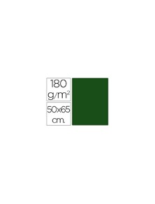 Cartulina guarro verde abeto 50x65 cm 180 gr