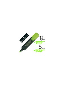 Rotulador faber fluorescente 48-63 verde