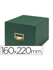 Fichero fichas tela verde 1000 fichas n.5 tamaño 160x220 mm