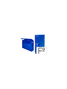 Caja archivo definitivo plastico liderpapel azul 360x260x100 mm