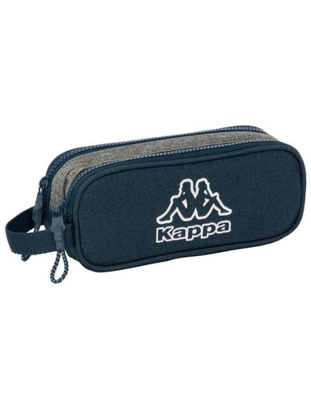 SAFTA PORTATODO DOBLE 1L KAPPA DARK NAVY