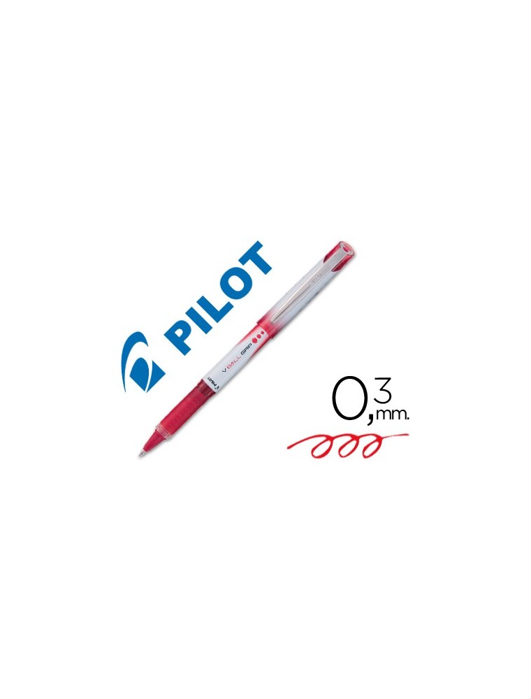 Rotulador pilot roller v-ball grip rojo 0.5 mm