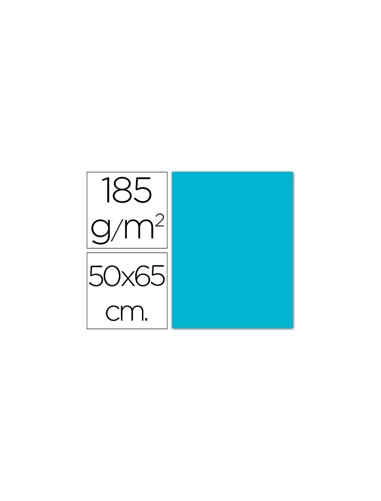 Cartulina guarro azul turquesa -50x65 cm -185 gr