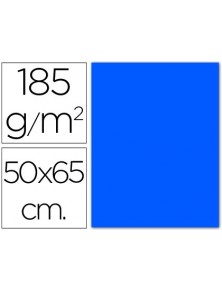Cartulina guarro azul mar -50x65 cm -185 gr