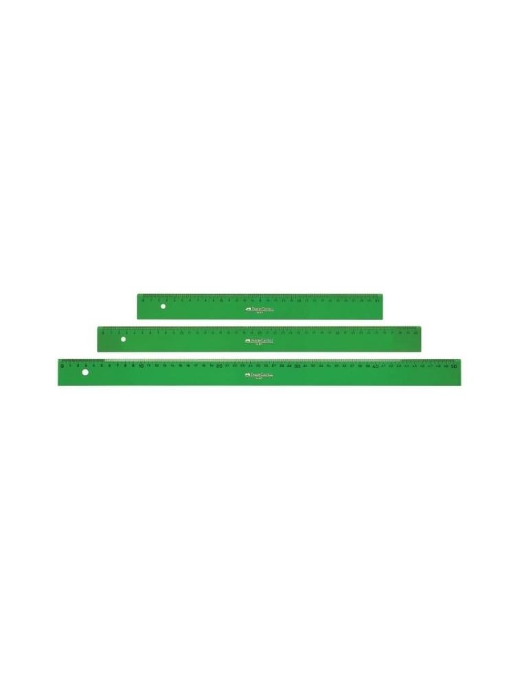 Regla graduada 60 cm verde Faber Castell