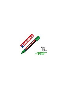 Rotulador edding marcador permanente 300 verde punta redonda 1,5-3 mm recargable