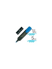 Rotulador faber fluorescente 48-51 azul